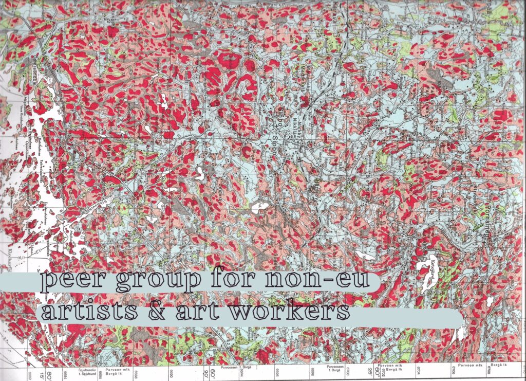 a scanned map showing part of Uusimaa